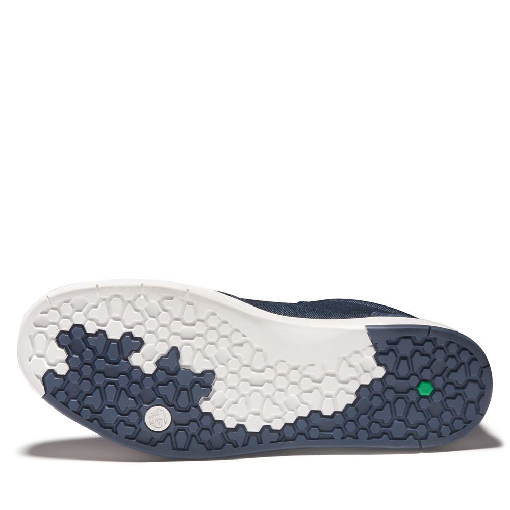 Botas Chukka Masculino - Timberland Davis Square Mixed-Media - ISKTL3697 - Azul Marinho